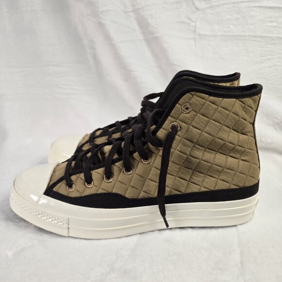 Converse Athletic Shoes Mens 7.5 Brown Chuck Taylor 70 Cozy Quilted Sneakers - Picture 6 of 9
